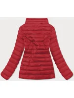 Tmavě červená lehká dámská prošívaná bunda model 17050608 - J.STYLE