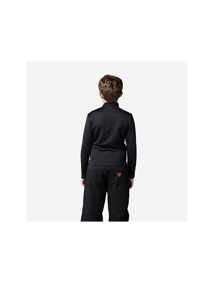 ROSSIGNOL Boy Hero 1/2 Zip Warm Stretch mikina s kapucí černá