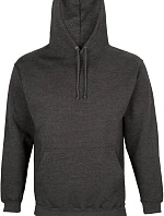 SOL'S Condor Unisex mikina s kapucňou 25.3815 uhlovo sivá melírovaná