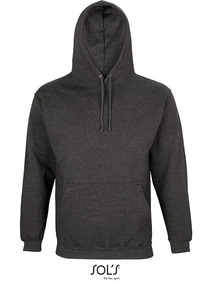 SOL'S Condor Unisex mikina s kapucňou 25.3815 uhlovo sivá melírovaná SOL'S Condor Unisex mikina s kapucňou 25.3815 uhlovo sivá melírovaná