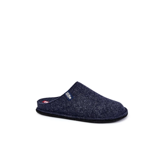 Klasické pánské pantofle Big Star model 21601053 Námořnická modrá - Big Star Shoes