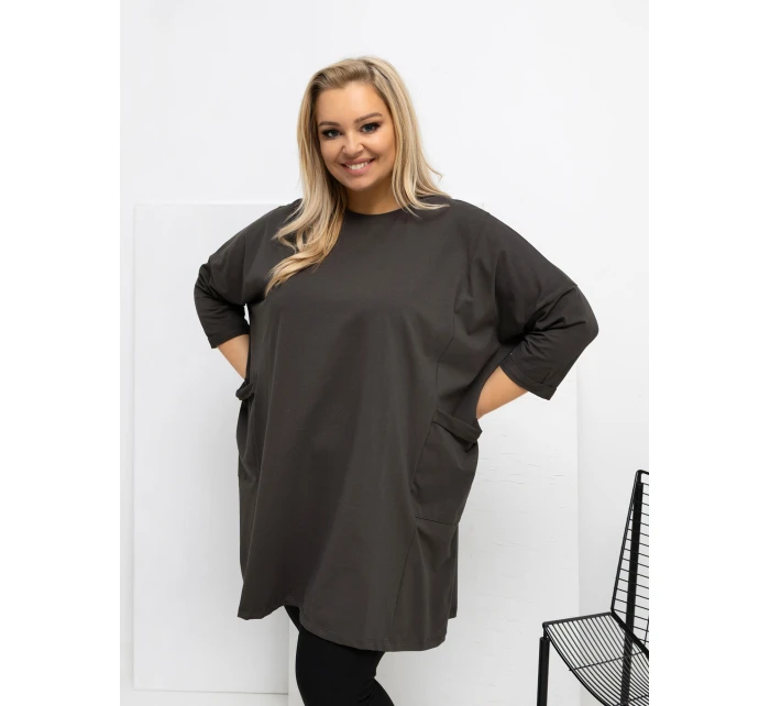 Blúzka RV BZ A1076.00 tmavá khaki Blúzka RV BZ A1076.00 tmavá khaki