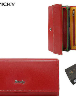 Dámské kožená peněženka Červená model 19455922 - FPrice
