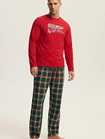 Pyžamo Henderson 43459 Nougat long/r M-3XL