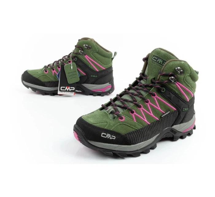 CMP Rigel dámske trekové topánky kožené odolné nepremokavé členkové topánky zelené dámske CMP Rigel dámske trekové topánky kožené odolné nepremokavé členkové topánky zelené dámske