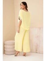 Viskóza so zlatým lemovaním žltá Viskóza so zlatým lemovaním žltá