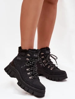 Zateplené dámské vysoké boty model 21728478 Černé - Lee Cooper