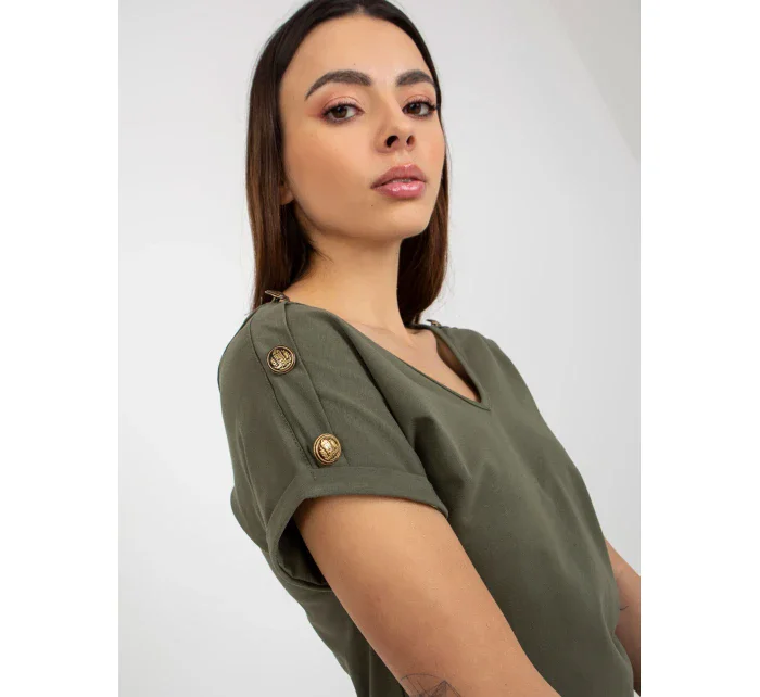 Dámska blúzka TW BZ BL 1006.56 tmavá khaki