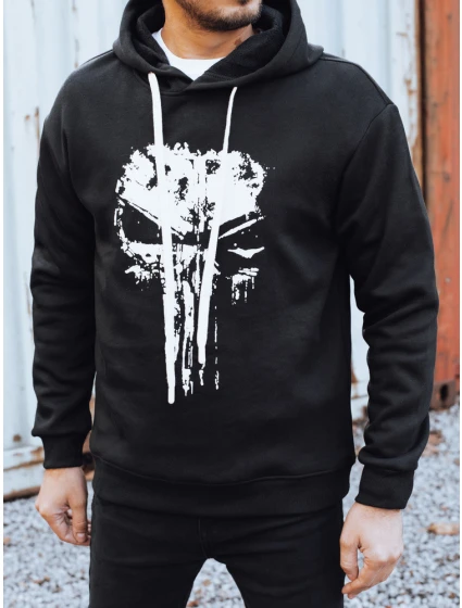 Pánská zateplená mikina s potiskem černá Dstreet model 21993034 - FashionStreet Pánská zateplená mikina s potiskem černá Dstreet model 21993034 - FashionStreet