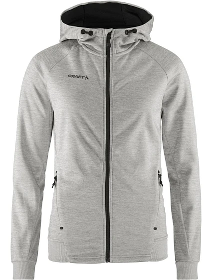 Craft Corporate ADV Unify Hoodie Jacket W Dámska bunda s kapucňou 81.9133 šedá melírovaná Craft Corporate ADV Unify Hoodie Jacket W Dámska bunda s kapucňou 81.9133 šedá melírovaná