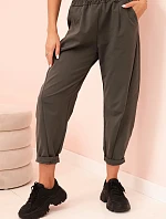 Šortky s vreckami Summer Punto dark khaki