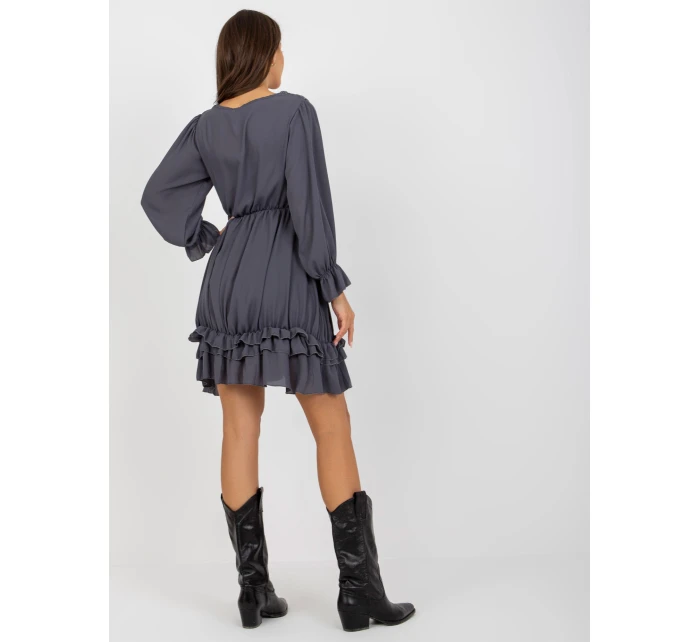 Šaty TW SK BI grafit model 21264342 - FPrice Šaty TW SK BI grafit model 21264342 - FPrice