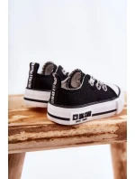 Dětské látkové tenisky BIG STAR KK374049 Černý a bílý