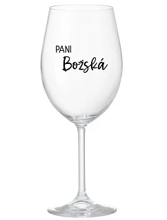 Lady of God - priehľadný pohár na víno 350 ml
