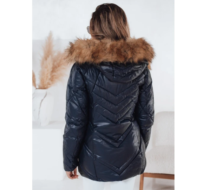 Dámska prešívaná zimná bunda SOLARIS navy blue FashionStreet TY4009 Dámska prešívaná zimná bunda SOLARIS navy blue FashionStreet TY4009