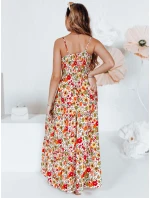bílé květinové maxi šaty Dstreet model 21990241 - FashionStreet