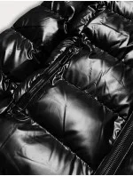 METALICZNA KURTKA DAMSKA Z KAPTUREM CZARNA model 21243037 - SPEED.A METALICZNA KURTKA DAMSKA Z KAPTUREM CZARNA model 21243037 - SPEED.A