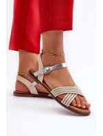 Ploché Dámské Sandály model 21660397 Béžové - S.Barski