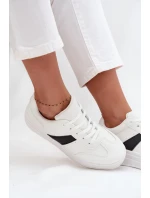 Sneakersy Damskie Na Platformie Białe Elvessia Sneakersy Damskie Na Platformie Białe Elvessia