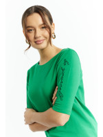 Monnari Tričká Dámske tričko s nápisom Bottle Green