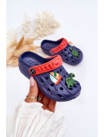 Detské penové ľahké sandále Crocs navy blue Sweets