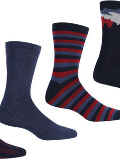 Pánske ponožky Regatta RMH049-8PQ tmavo modré