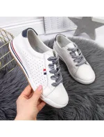 Dámske kožené tenisky PAW312 White - Filippo