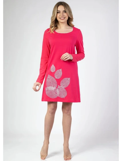 Dámska nočná košeľa 144 dł/r Z25 tmavo ružová - Regina