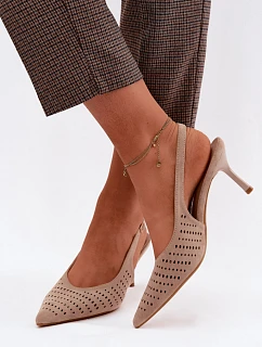 Sandále na podpätku model 227441 Krok vo veľkom štýle