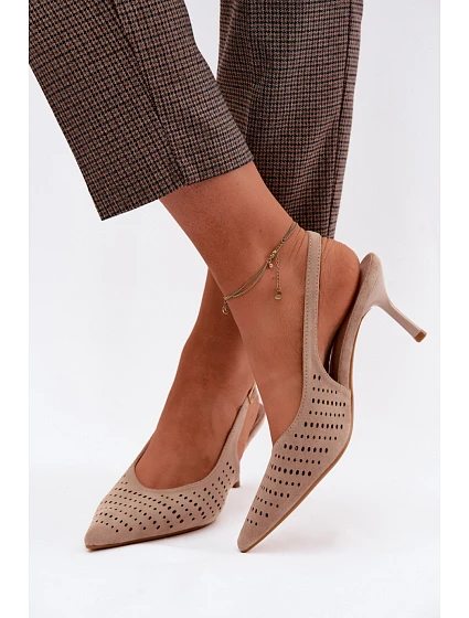 Sandále na podpätku model 227441 Krok vo veľkom štýle