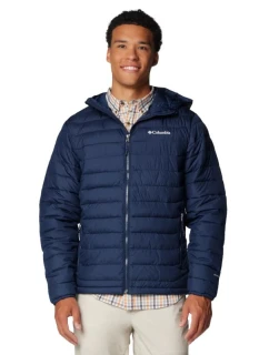 Columbia Powder Lite II Bunda s kapucňou 2086944464 Navy blue L