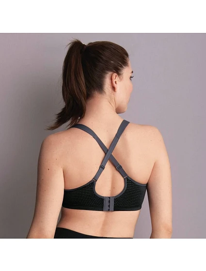 športová podprsenka performance wireX s nastaviteľnými ramienkami 5599 black/anthracite - Active športová podprsenka performance wireX s nastaviteľnými ramienkami 5599 black/anthracite - Active