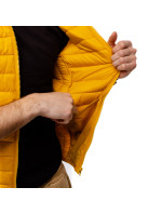 Pánska prešívaná vesta s kapucňou GLANO - žltá