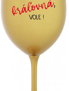 SOM model 22163931 VOLE! zlatý pohár na víno 350 ml - Giftela