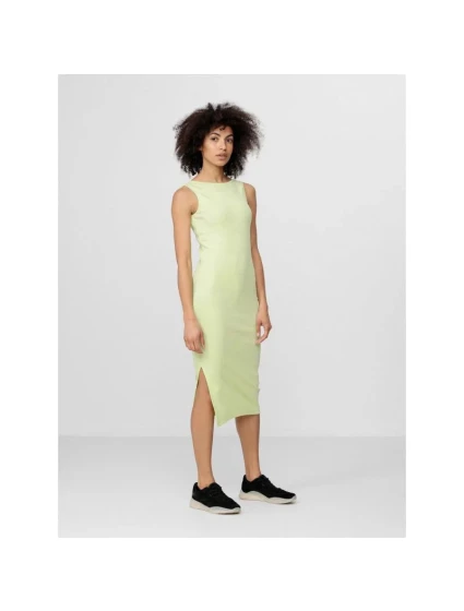 Dámske šaty W H4L22-SUDD010 72S svetlo zelené - 4F