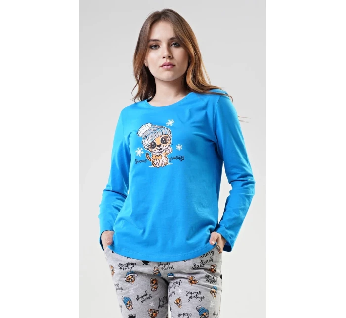 Dámske pyžamo dlhé Tigrík