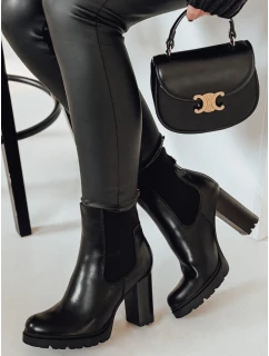 Dámské kozačky na podpatku černé Dstreet model 21982169 - FashionStreet