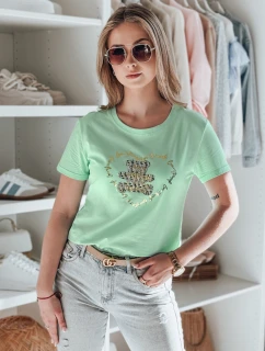 dámské tričko s medvídkem mint model 21984287 - Dstreet