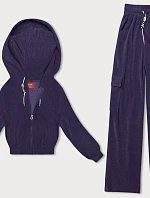 Dámska blúzka + nohavice slivka (AMG-322A)