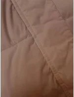 Tmavobéžová dámska športová bunda (3096)