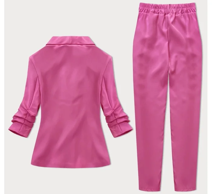 Tmavě růžový dámský kostým model 20126456 - MADE IN ITALY Tmavě růžový dámský kostým model 20126456 - MADE IN ITALY