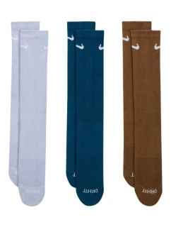 Ponožky Everyday Plus Cushioned 3 páry modrá, hnědá model 21392063 - NIKE