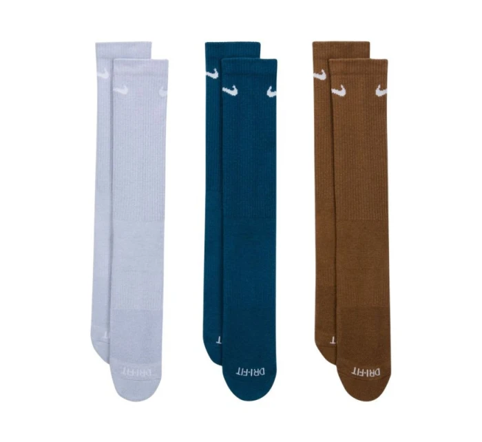 Ponožky Everyday Plus Cushioned 3 páry modrá, hnědá model 21392063 - NIKE