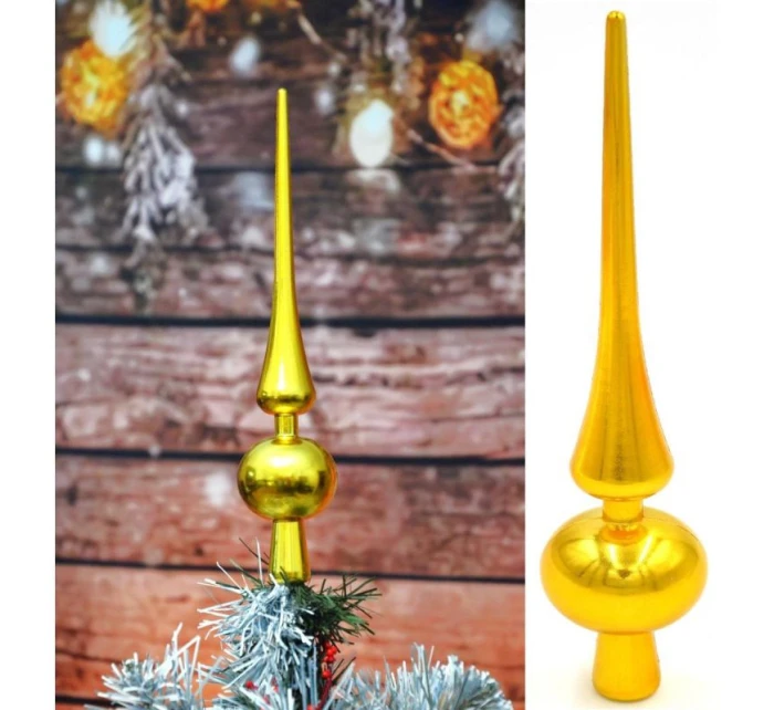 VÝŠKA VRCHOLU VIANOČNÉHO STROMČEKA 25 CM ZLATÁ