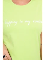 model 18743152 je moje kardio halenka světle zelená - K-Fashion model 18743152 je moje kardio halenka světle zelená - K-Fashion