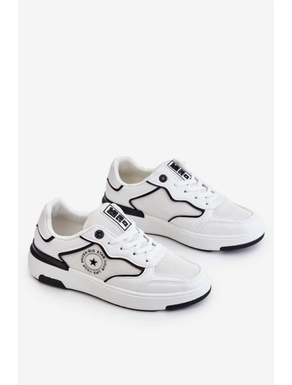 Damskie Sportowe Buty Big Star LL274440 Biało-Czarne