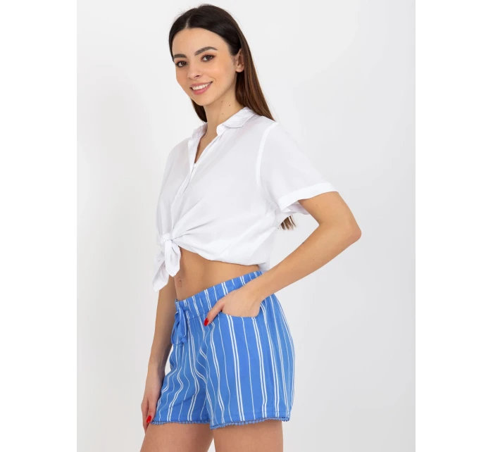Dámske šortky D73770M61531KG modré - FPrice Dámske šortky D73770M61531KG modré - FPrice