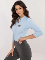 Bluzka RV BZ model 20686435 jasny niebieski - FPrice Bluzka RV BZ model 20686435 jasny niebieski - FPrice