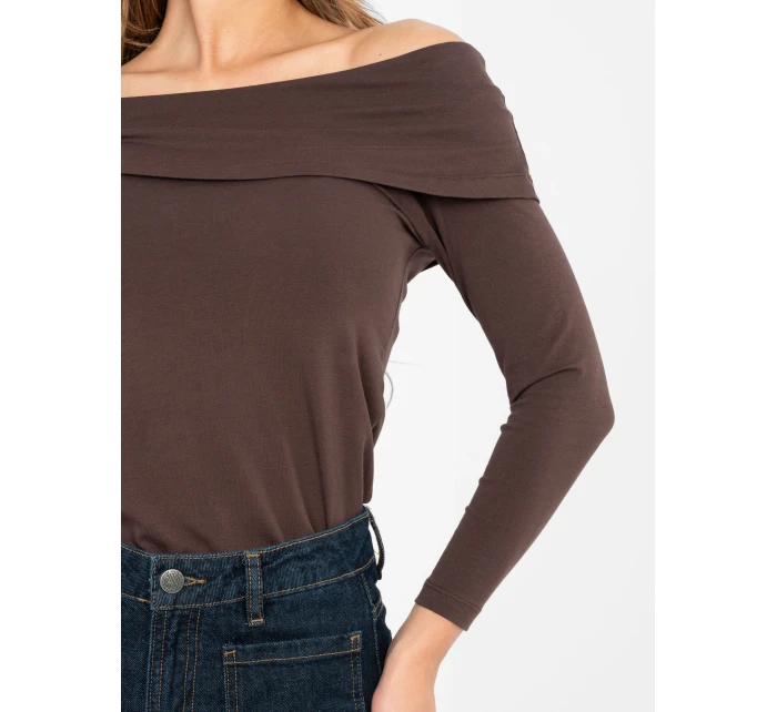 Blúzka RV BZ A1194.25 tmavohnedá