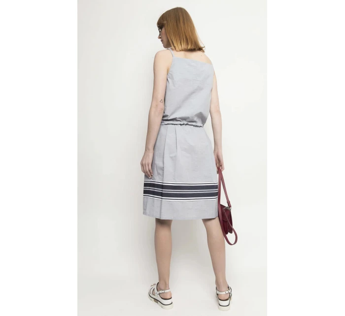 Dámske šaty W-Dk-3037-9G-H9-55-1 šedé - Deni Cler Milano